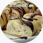 Млинці з бананом і шоколадною крихтою