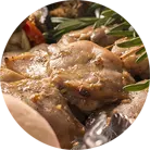 Шашлички із м'якоті курячих стегон