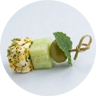 Закуска із фетою огірочком та оливами