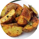 Картопля запечена з травами та часником