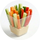 Овочеві крудіте з йогуртовим діпом